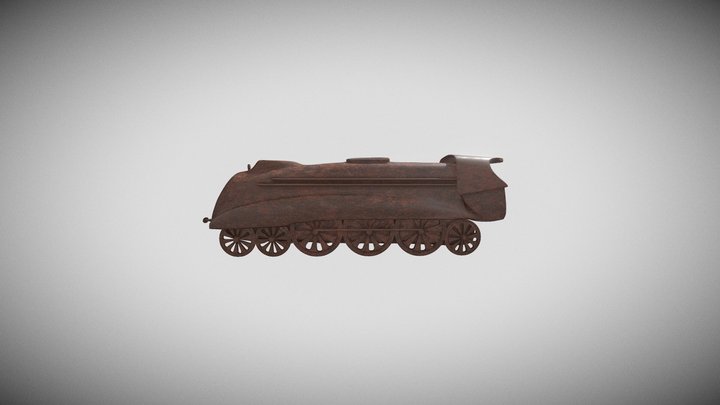 rusted train 3D Model