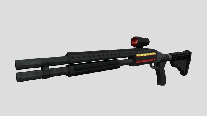 "Headhunter" Tactical Shotgun 3D Model