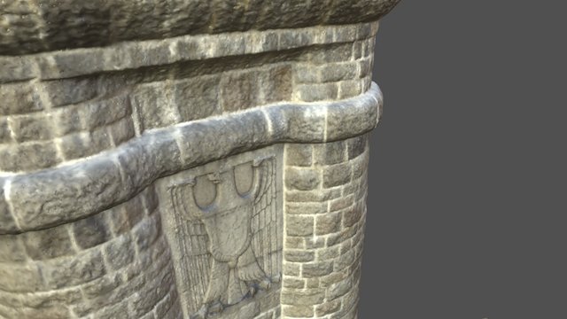 Bismarckturm Friedrichsruh (front view) 3D Model