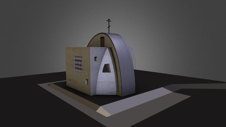 Orthodox Church in Tumen, Russia 3D Model