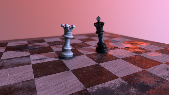 Chess Battle 3D Model