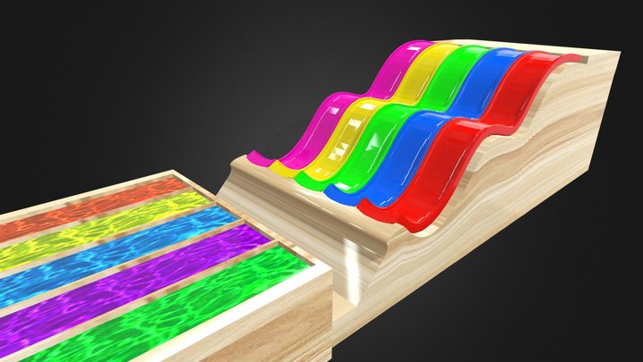 Color Slide Fbx For Animation and Beamng💯 3D Model