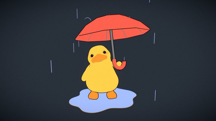 Umbrella Duck 3D Model