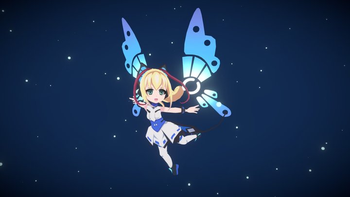 Lumen - Azure stiker gunvolt 2 - 3D Model