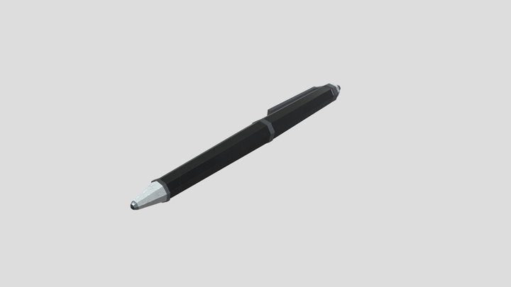 Low Poly Pen 3D Model