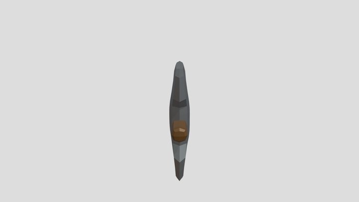 Low Poly Axe 3D Model