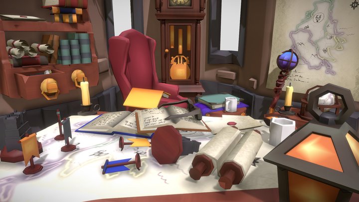 DAE Crib: Late night war strategies 3D Model