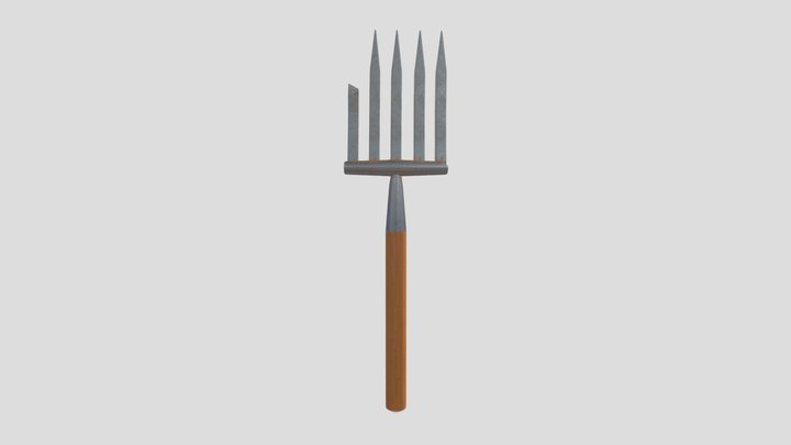 Wastelanders pitchfork 3D Model