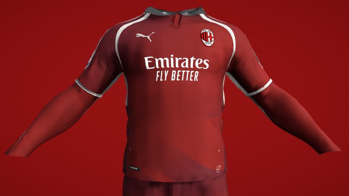 A.C. Milan | Season 20-21 3rd Kit Concept 3D Model