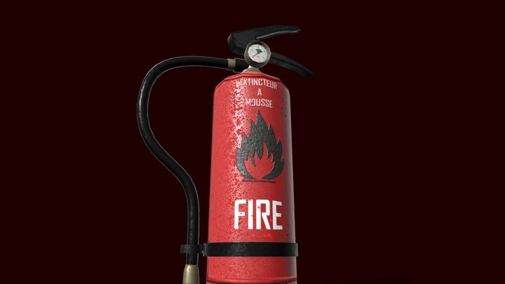 EXTINCTEUR FINAL 3D Model