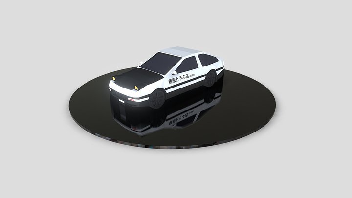 Low-Poly Hatchback 1 3D Model