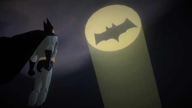 Batman animated - Bat Signal! 3D Model