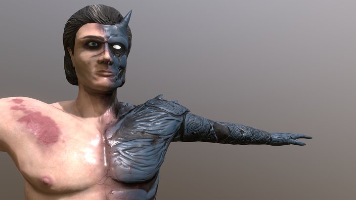 Ludwig, Accursed Demon Hunter(naked) 3D Model