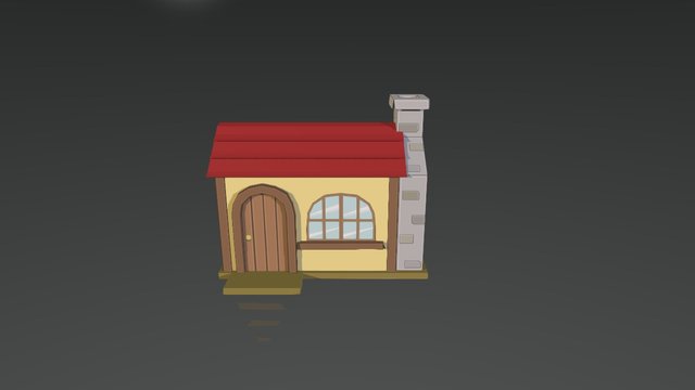 Bakery Shop low poly 3D Model