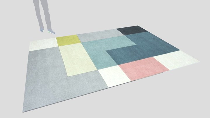 Carpet-02-Tetris-170x240-SophieDecor - Download Free 3D model by   [ace3ebf] - Sketchfab