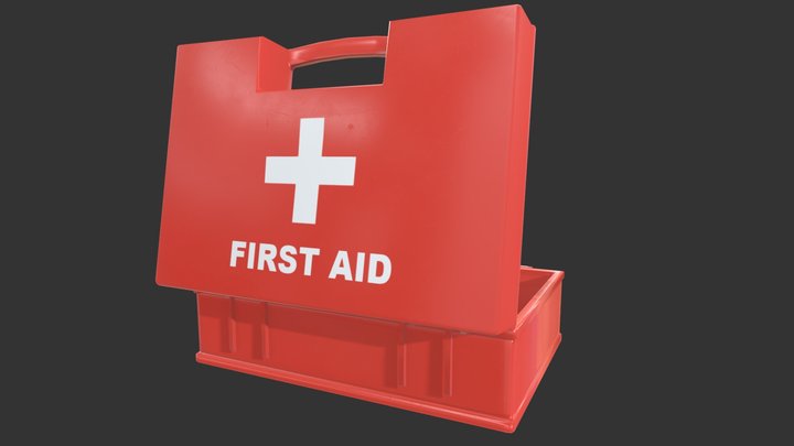 First Aid Box - PBR Game Ready 3D Model