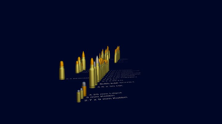 Bullets V2.1 3D Model