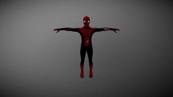 Spider-Man Far From Home Damaged Suit 3D Model