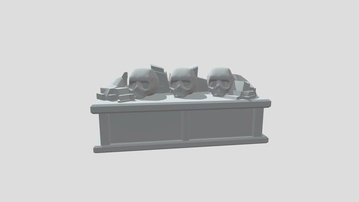 The Three Skulls 3D Model