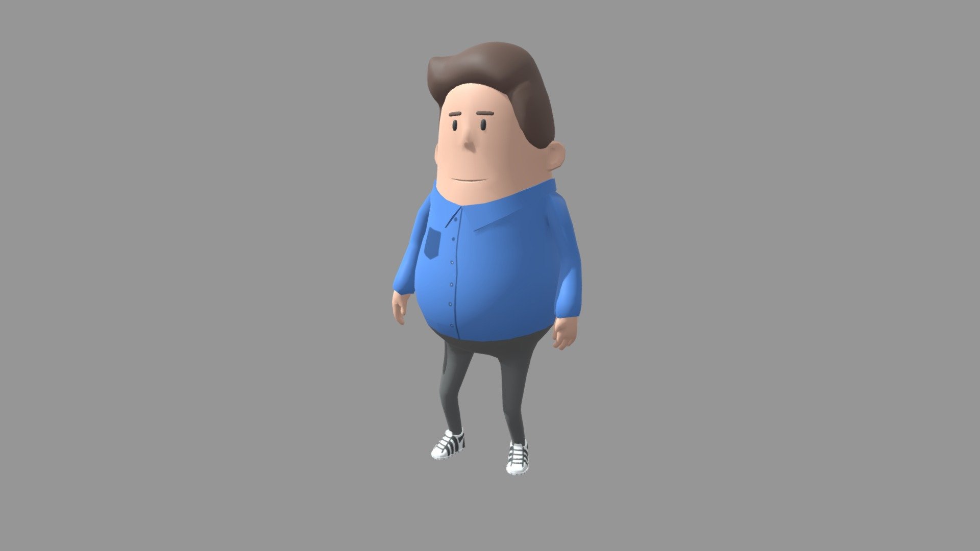 Fat guy - low poly - 3D model by UB artist (@UB_artist) [ace699e ...