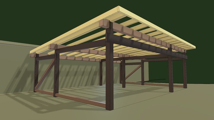 CARPORT__view 2 3D Model