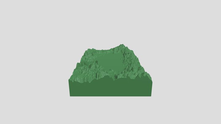 Lake Tahoe Terrain and Topography 3D Model