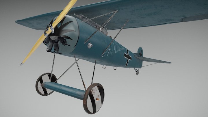 Fokker VIII 3D Model