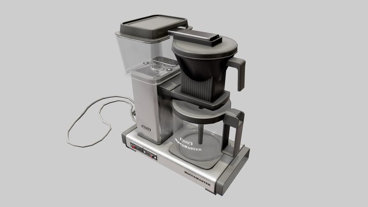 MoccaMaster Coffee Machine (Rigged | Low Poly) 3D Model