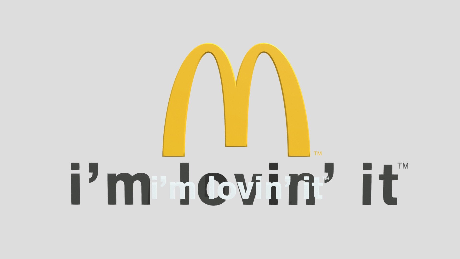 McDonalds logo 2003 remake - 3D model by Jessica Sanchez