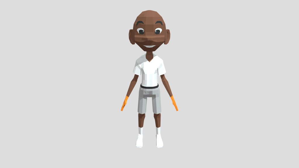 Young Boy Goalkeeper – Low Poly