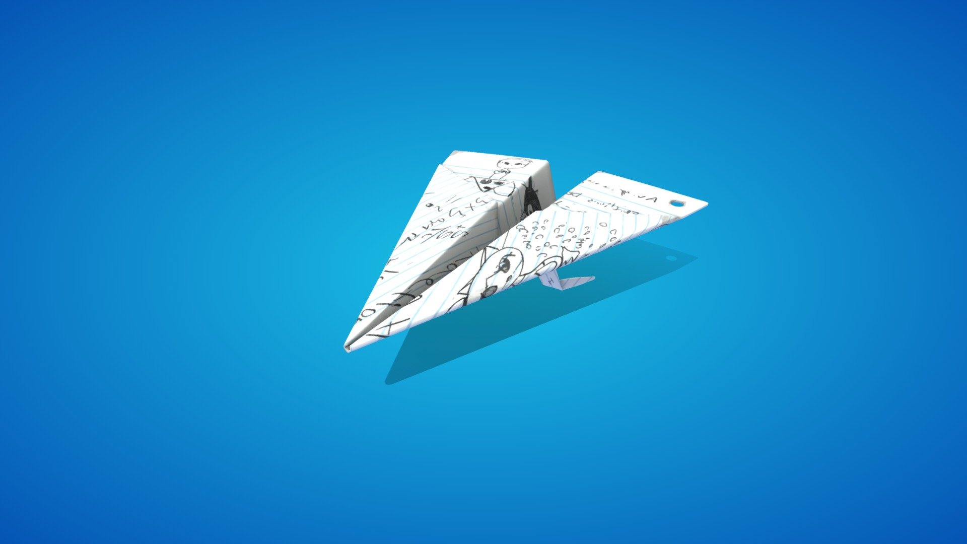Fortnite Paper Glider Paper Plane Glider 3d Model By Fortnite Skins Fortniteskins Ace9814