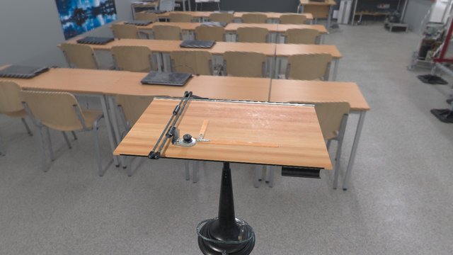 Drafting Table 01 3D Model
