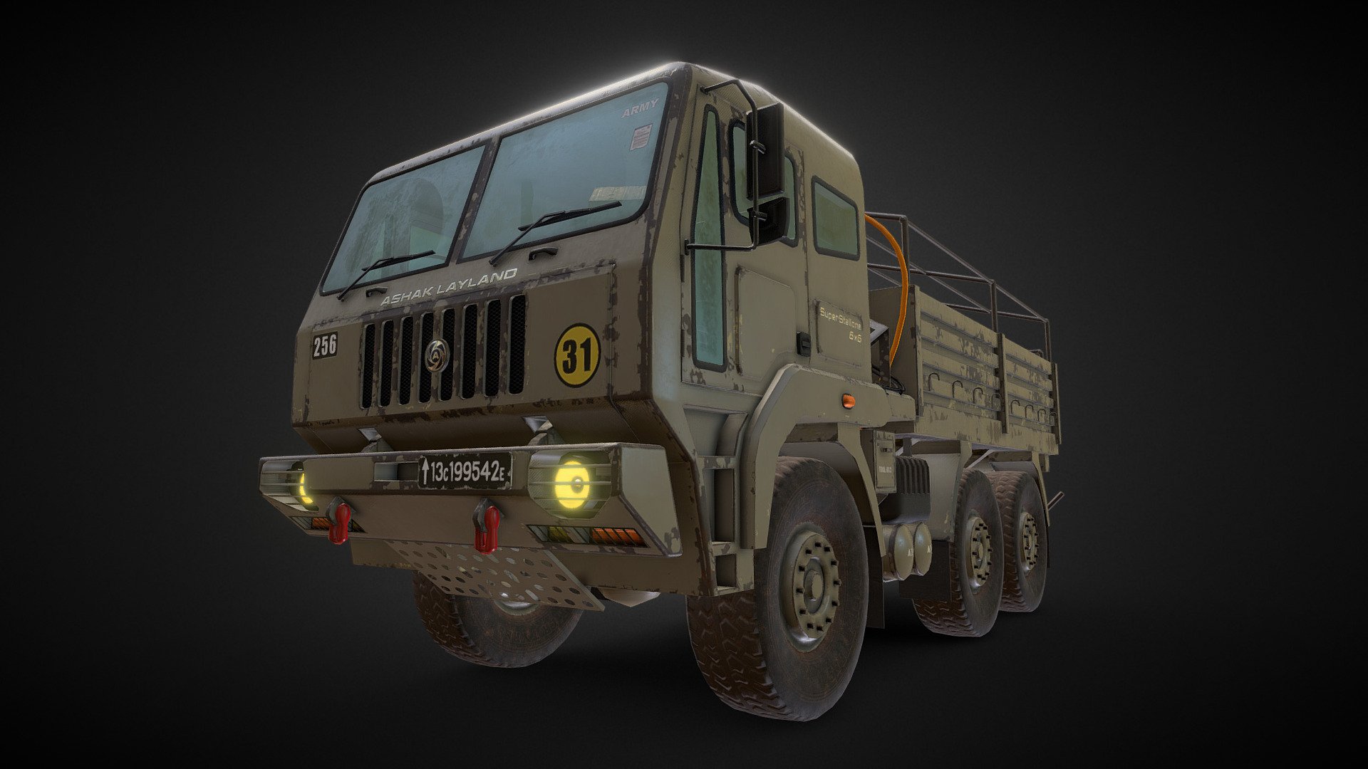 6x6 Military Truck Variation 7