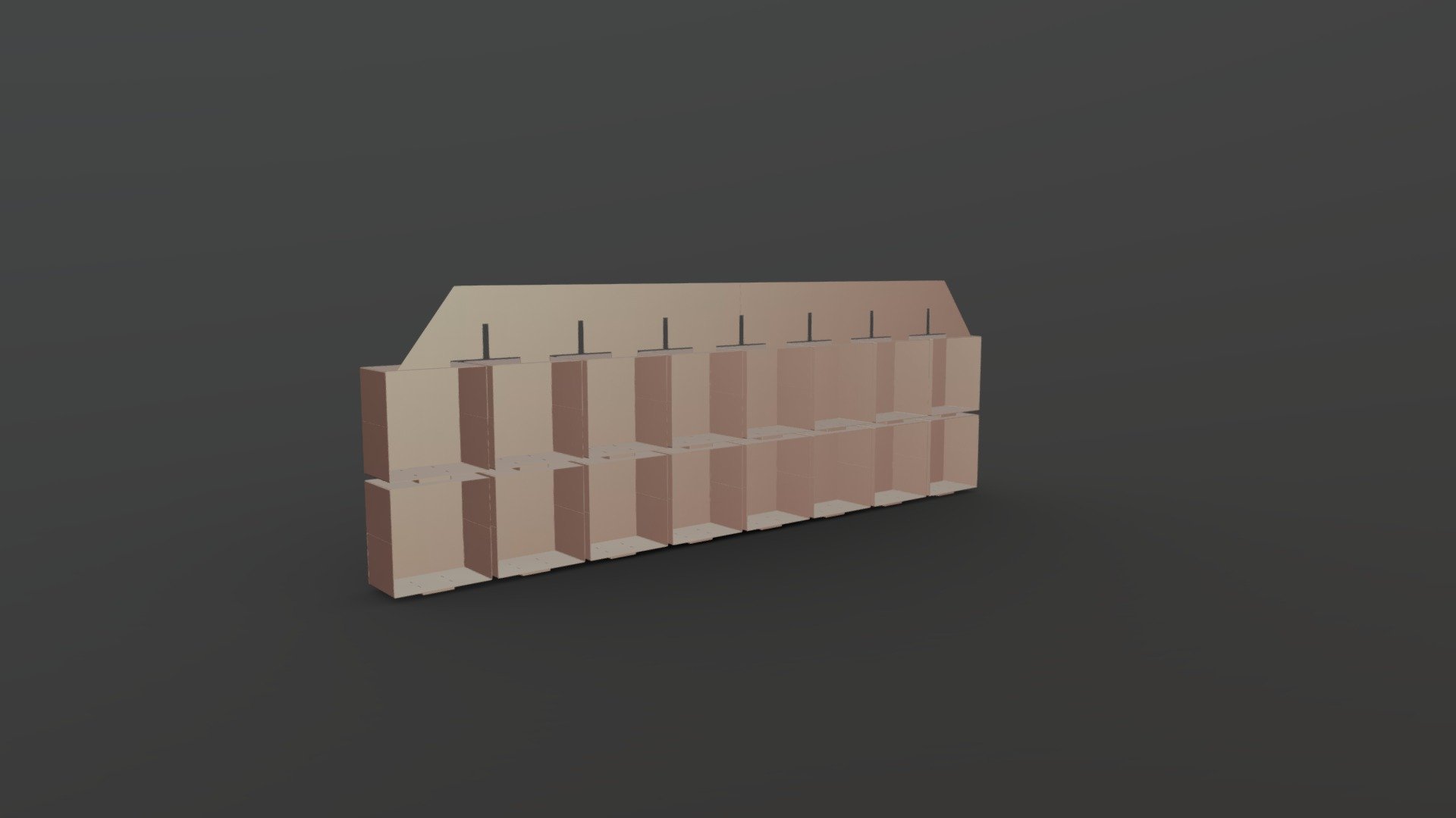 BIBLIOTHEQUE GARDE CORPS - 3D model by HYH créations (@yanoshrdy