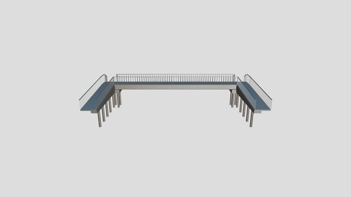 Passarela Metálica em Belford Roxo/RJ 3D Model