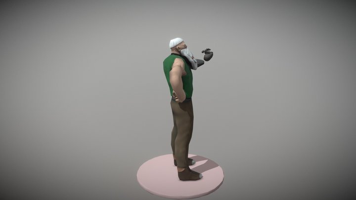 Dwarf Posing 3D Model