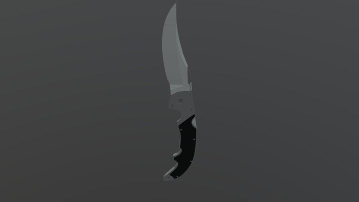 Falchion Knife 3D Model