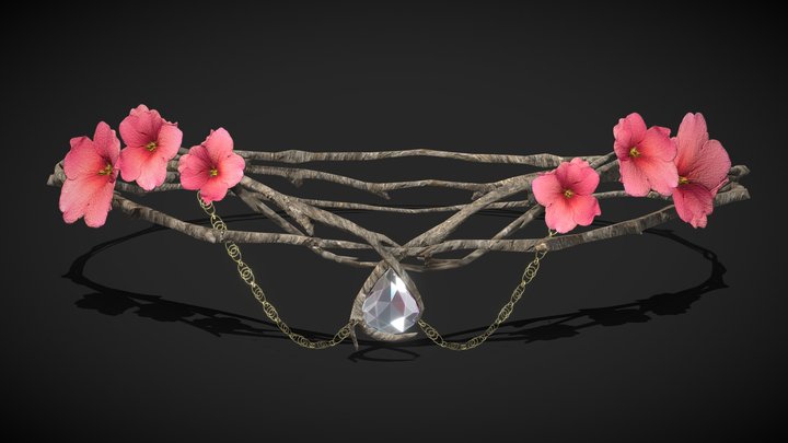 Elven Branch Crown / Tiara Diadem 3D Model