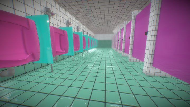 Squid Game Restroom 3D Model