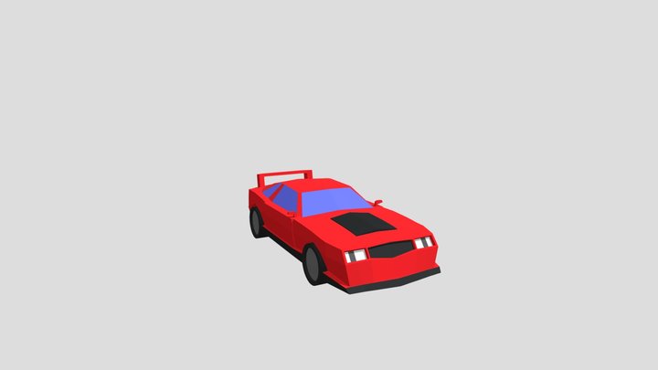 Low Poly Car 3D Model