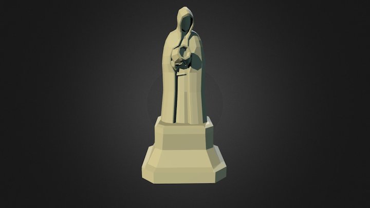 Woman statue 3D Model