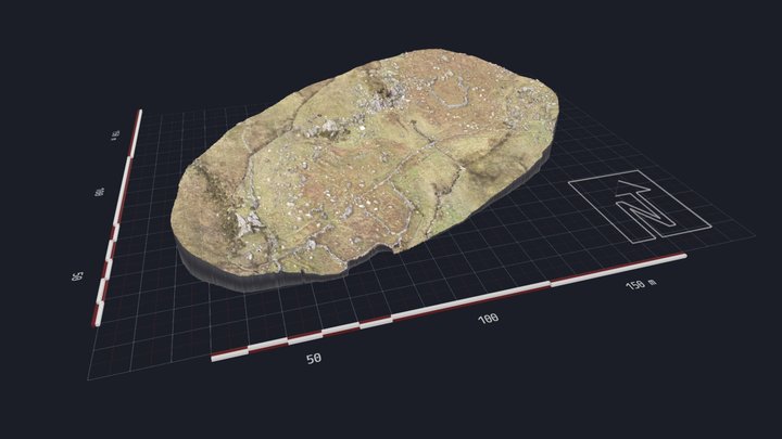 Long Hut Group, & Enclosures, Dyffryn Ogwen 3D Model