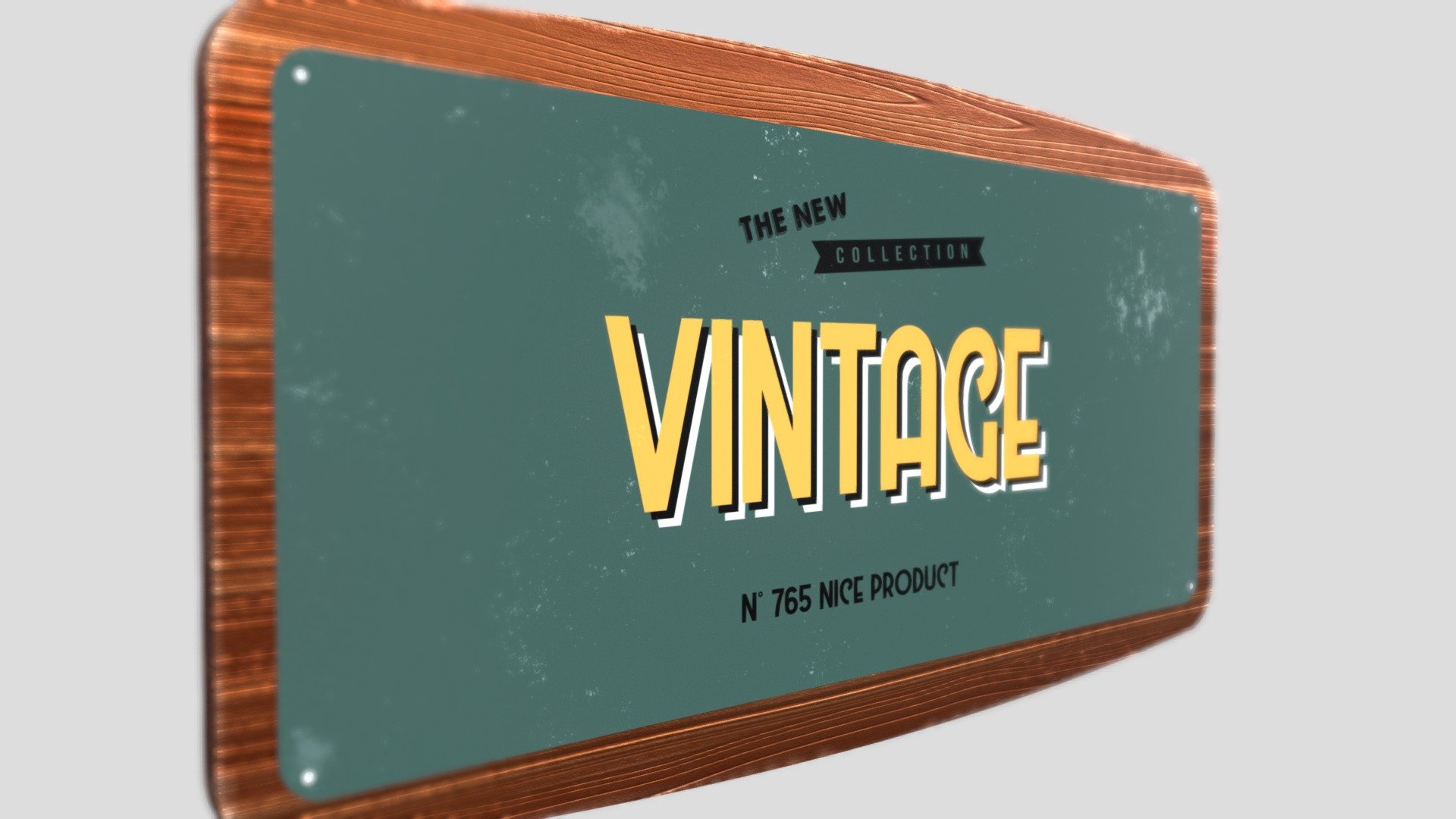 Vintage wood sign