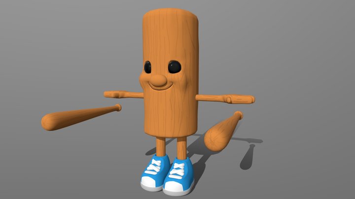 Los TungTungTungCitos Rig 3D Model