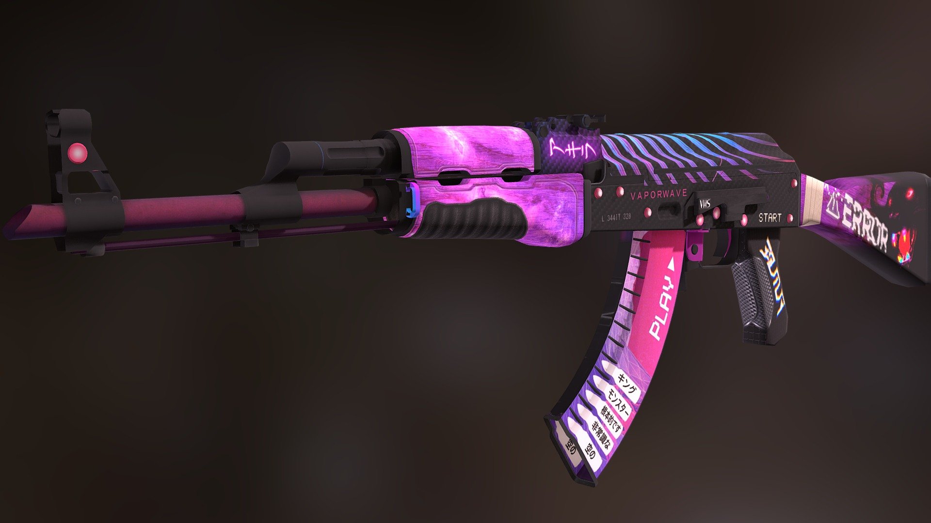 Ak 47 Dark Vaporwave 3d Model By Ssams Gueld Ssams Gueld Acf1bde Sketchfab