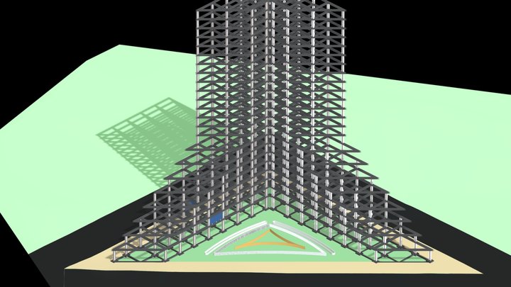 Ed_Vertical Estrutura Metálica 3D Model