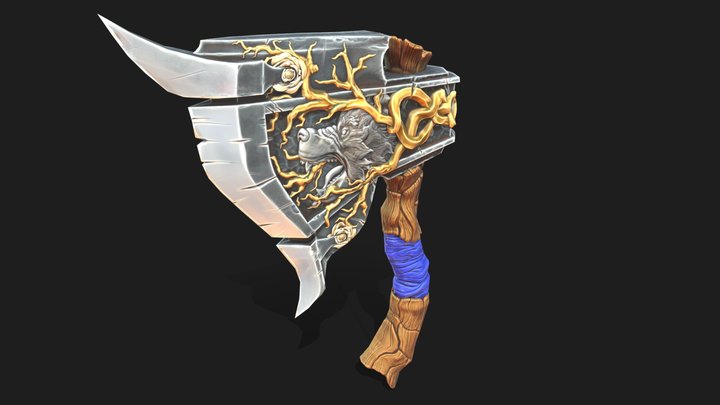 Druid's Hatchet 3D Model