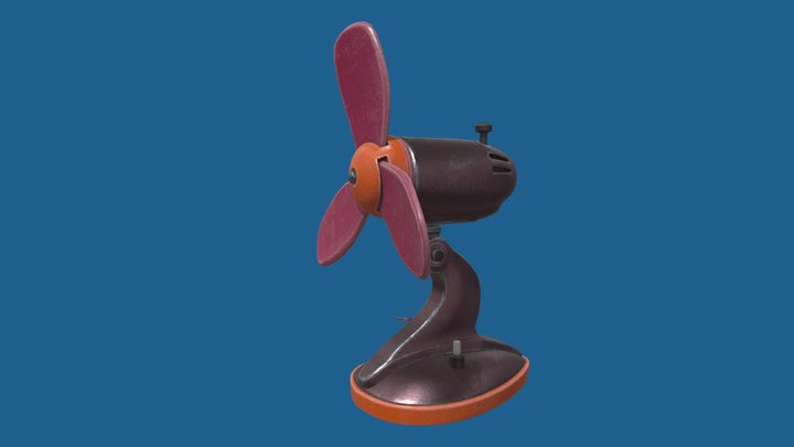 Retro Fan Cartoon – Modelo 3D gratuito STL