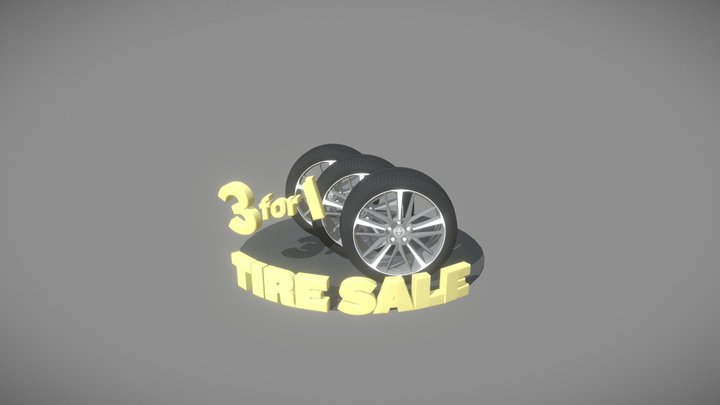 Facebook 3D - Tire Deal v 2.c4d 3D Model