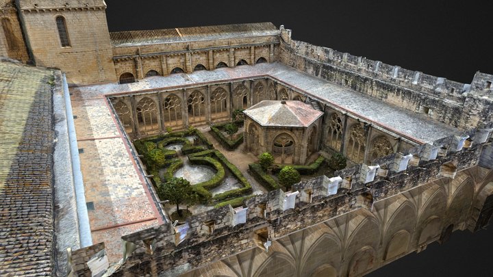 Reial Monestir de Santes Creus. Claustre. 3D Model